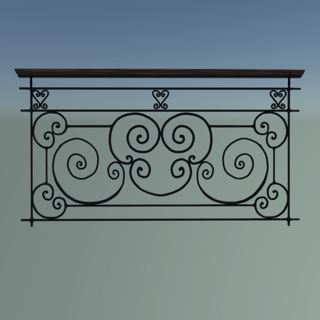 French Balcony Railing 2. preview image 1
